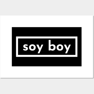 soy boy - dark Posters and Art